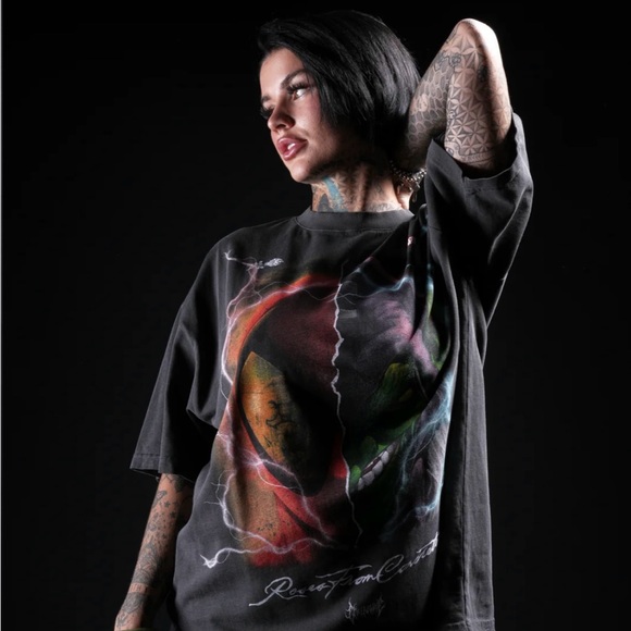 CIVIL REGIME X MARVEL SPIDER-MAN X GREEN GOBLIN “ SPIDER GOBLIN” SHIRT - Picture 4 of 9